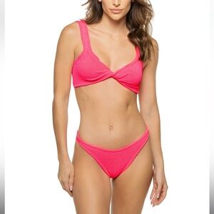 Hunza G Juno Bikini Set in Hot Pink
